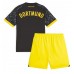 Camiseta Borussia Dortmund Visitante Equipación para niños 2023-24 manga corta (+ pantalones cortos)